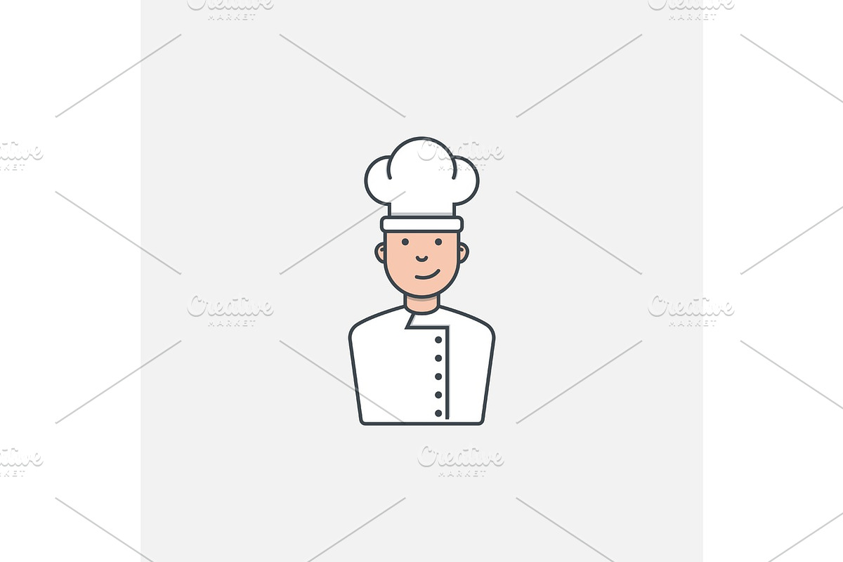 Chef with heat in Illustrations - product preview 8