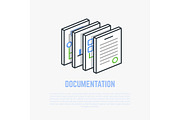 Documentation isometric illustration