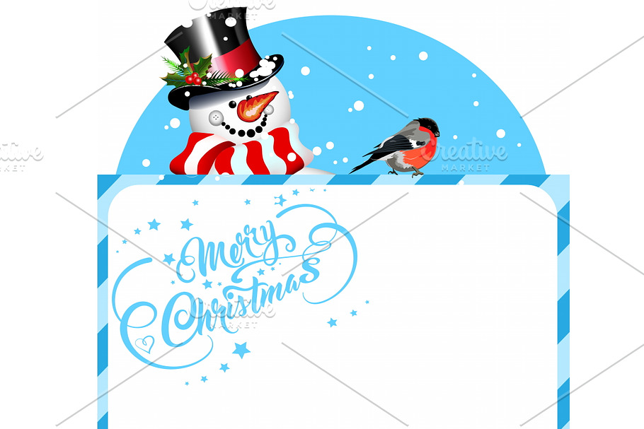 Snowman, Merry Christmas in Illustrations - product preview 8