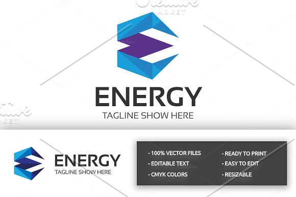 Letter E - Energy Logo in Logo Templates - product preview 2
