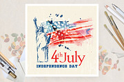 Independence day of USA the 4th July