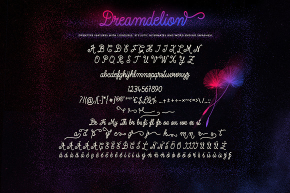 Dreamdelion Font Script in Script Fonts - product preview 9
