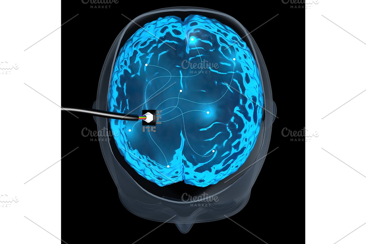 Wired Brain Concept in Illustrations - product preview 8