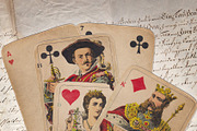 antique skat game cards