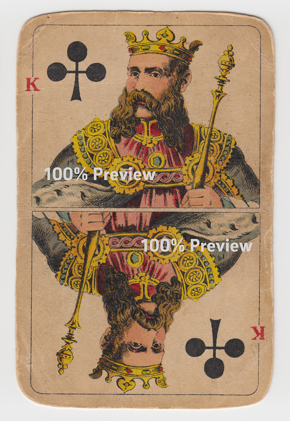 antique skat game cards in Objects - product preview 1