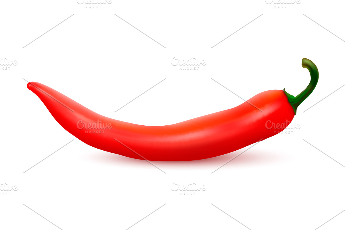 Chili pepper. Vector set.  in Illustrations - product preview 8
