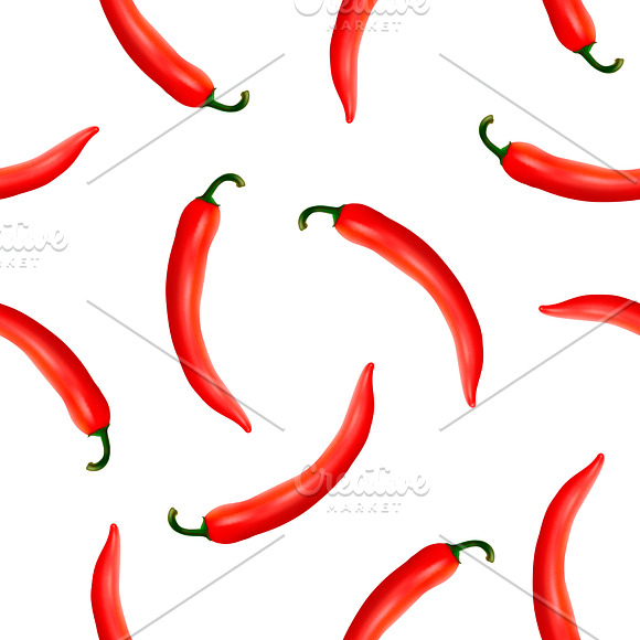 Chili pepper. Vector set.  in Illustrations - product preview 8