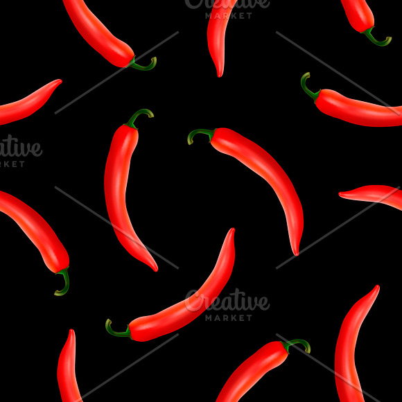 Chili pepper. Vector set.  in Illustrations - product preview 10