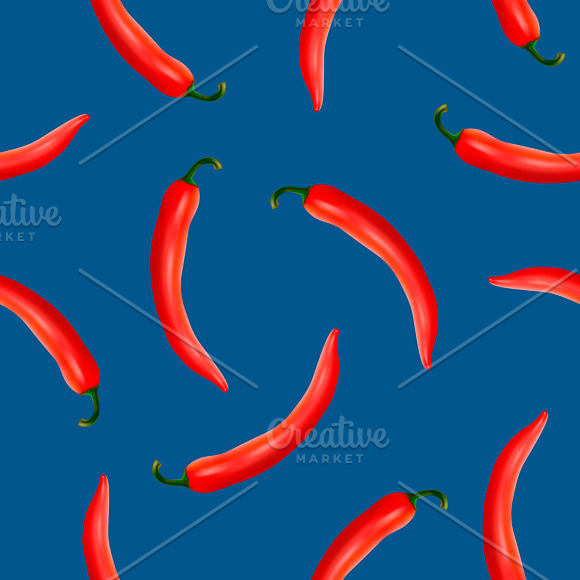 Chili pepper. Vector set.  in Illustrations - product preview 11