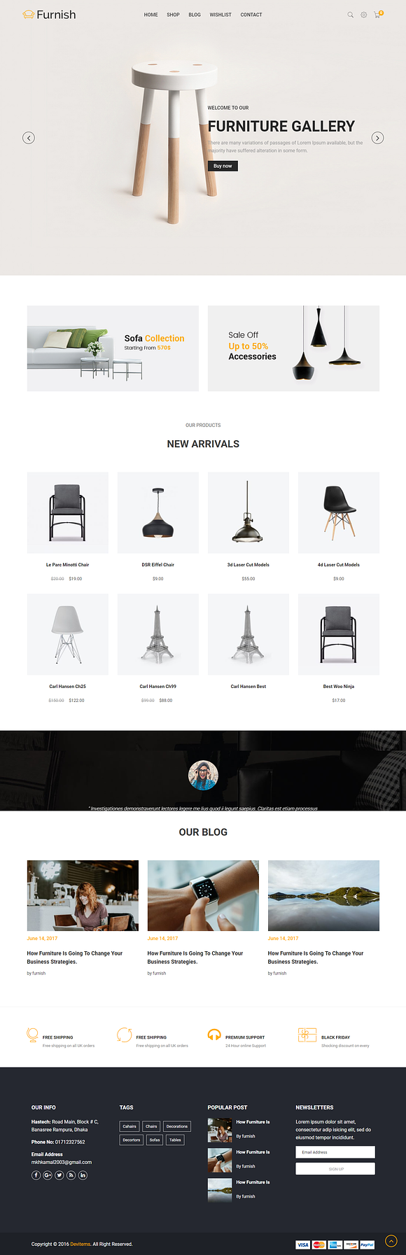 Furnish Furniture WooCommerce Theme in WordPress Commerce Themes - product preview 1