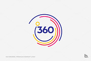 360 Degrees Circle Company Logo