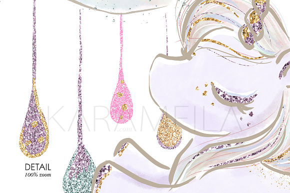 Baby Unicorns Clipart in Illustrations - product preview 9