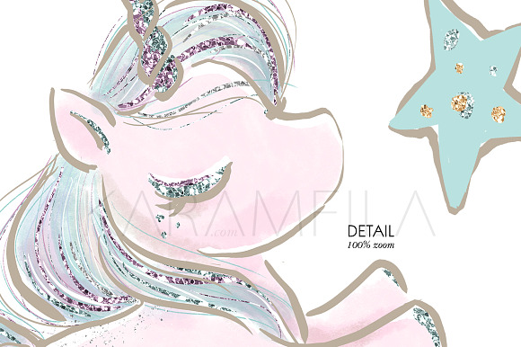 Baby Unicorns Clipart in Illustrations - product preview 10