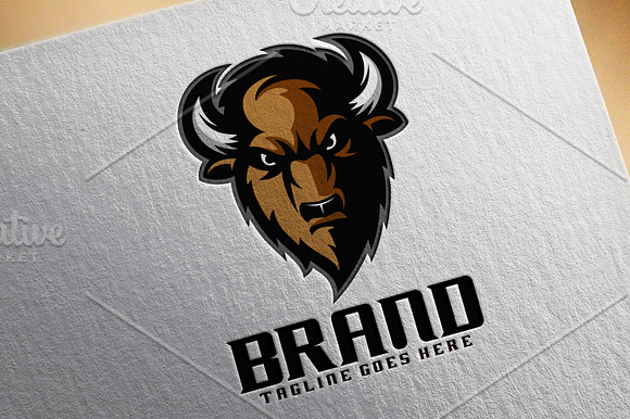 Bison Logo in Logo Templates - product preview 1