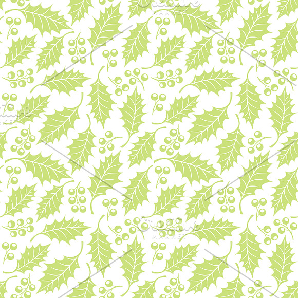 Seamless Patterns with Holly in Patterns - product preview 2
