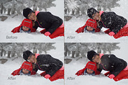 50 Falling Snow Photo Overlays