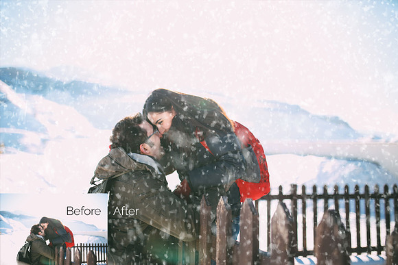 50 Falling Snow Photo Overlays in Photoshop Layer Styles - product preview 2