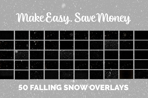 50 Falling Snow Photo Overlays in Photoshop Layer Styles - product preview 4