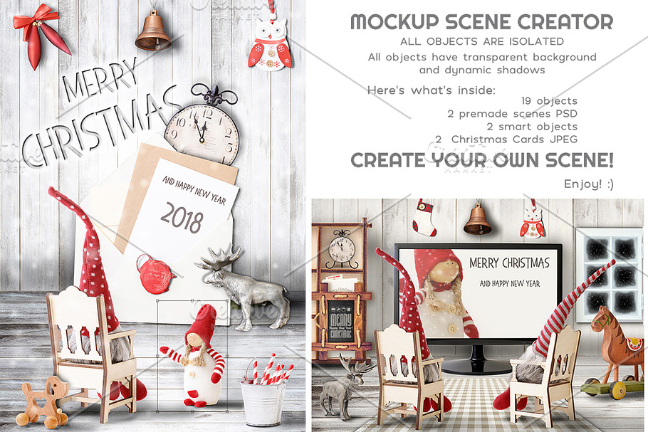 Christmas Mockup Scene Creator in Scene Creator Mockups - product preview 8
