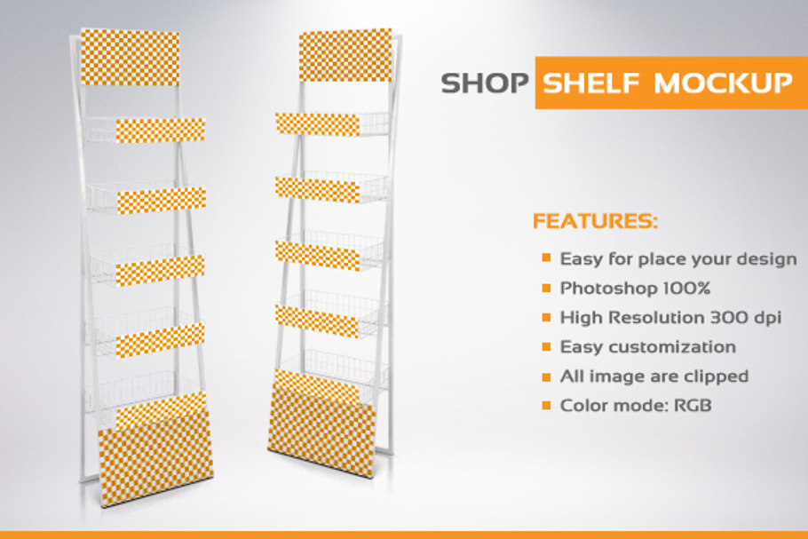 Shop Shelf Mockup