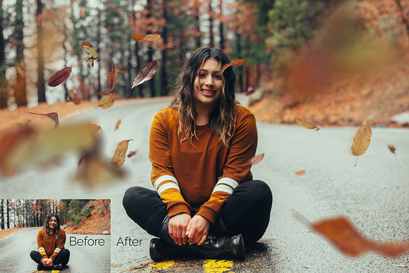 97 Autumn Leaves Photo Overlays in Photoshop Layer Styles - product preview 2