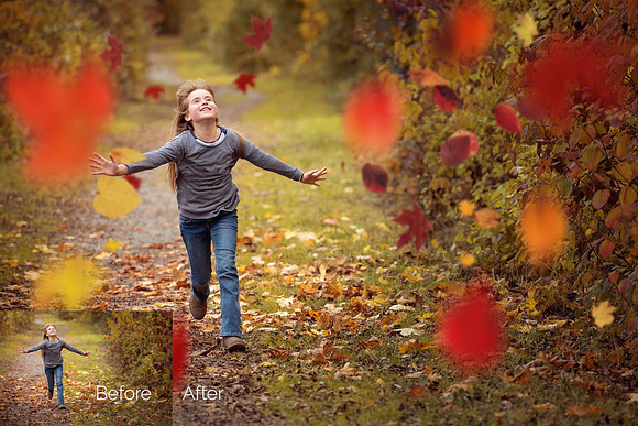 97 Autumn Leaves Photo Overlays in Photoshop Layer Styles - product preview 5