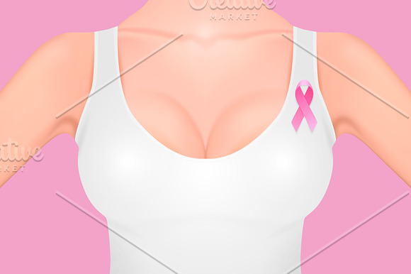 Breast cancer awareness concept set in Illustrations - product preview 14