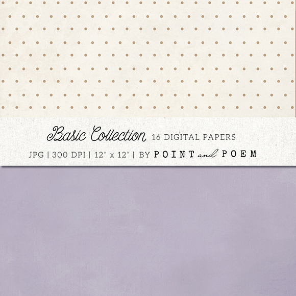 Polka Dots & Chevron digital paper in Patterns - product preview 1