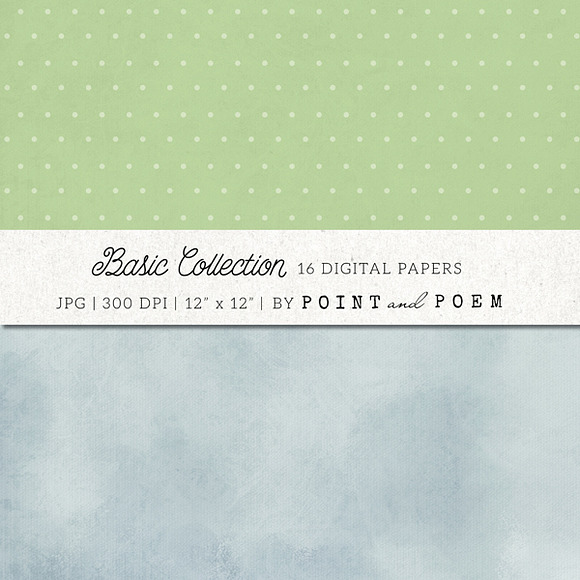 Polka Dots & Chevron digital paper in Patterns - product preview 2