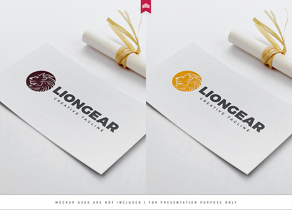Lion Gear Logo in Logo Templates - product preview 1