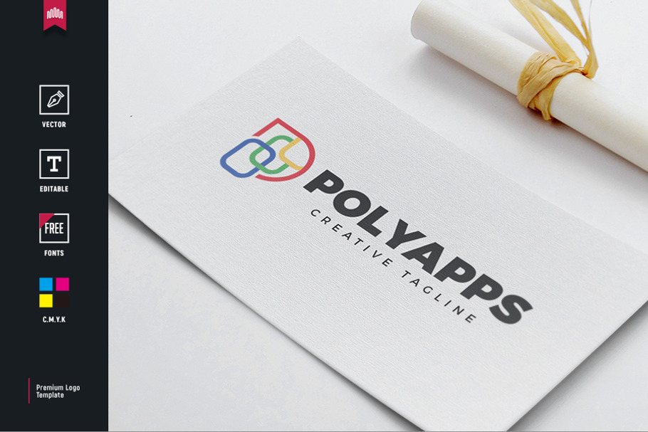Poly Apps Logo in Logo Templates - product preview 8