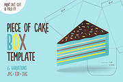 Printable Box Template - Cake Slice