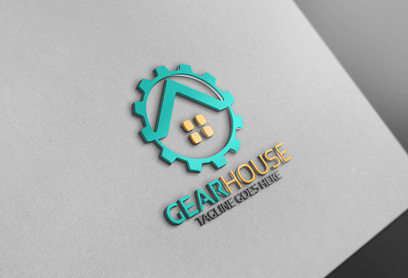 Gear House Logo in Logo Templates - product preview 2