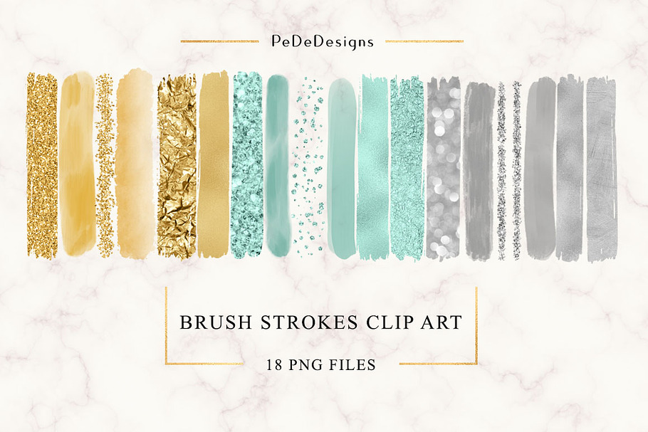 Brush Strokes Clip Art