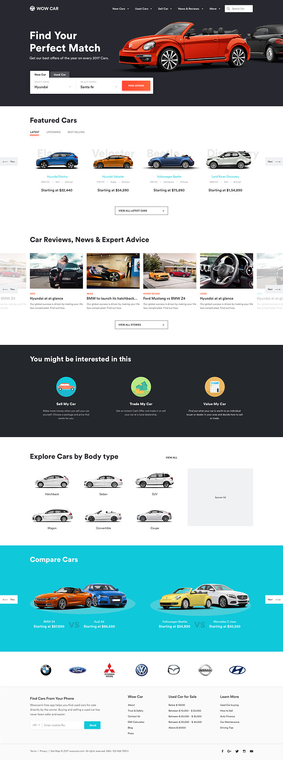 Set of 5 Landing pages in Landing Page Templates - product preview 2