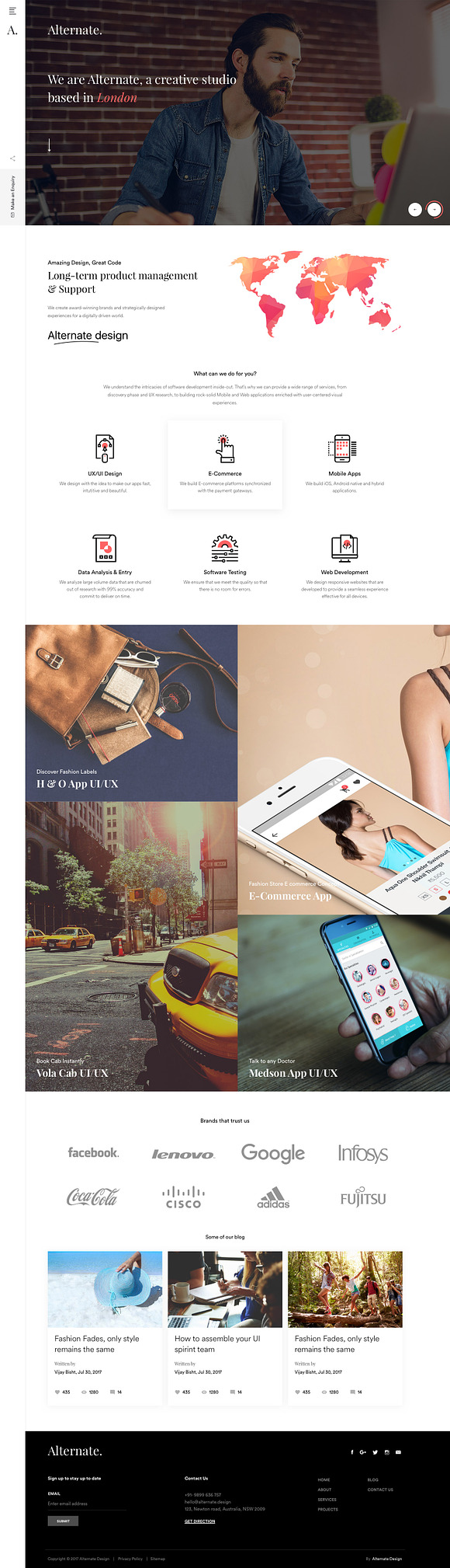 Set of 5 Landing pages in Landing Page Templates - product preview 3
