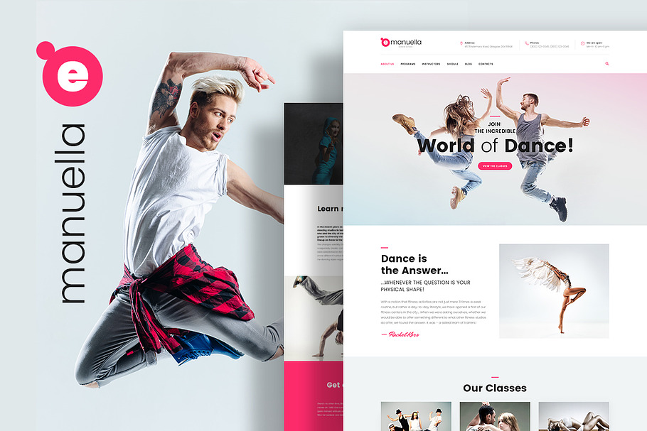 Dance School Wordpress Theme in WordPress Business Themes - product preview 8