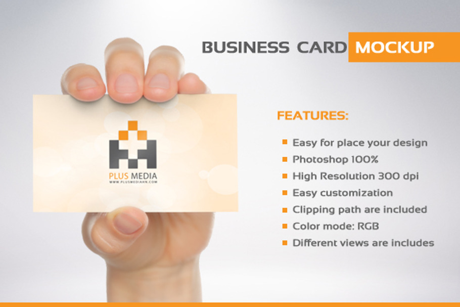 Business Card Mockup in Print Mockups - product preview 8
