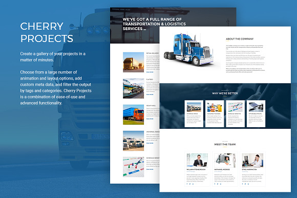 FastWay - Transportation Company in WordPress Business Themes - product preview 5