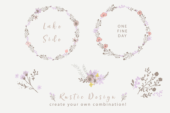 One Fine Day - Rustic Floral Design in Illustrations - product preview 1