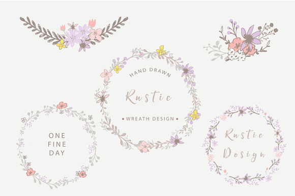 One Fine Day - Rustic Floral Design in Illustrations - product preview 2