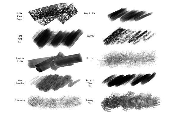 30 Procreate Natural Media Brushes in Photoshop Brushes - product preview 5