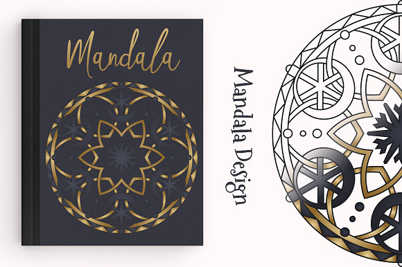 100 Christmas Mandala Ornaments in Illustrations - product preview 16