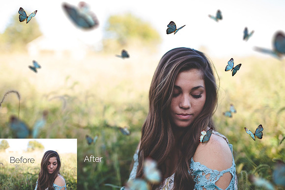 21 Butterflies Photoshop Overlays in Photoshop Layer Styles - product preview 1