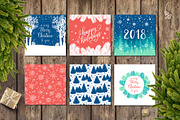 12 Holiday cards + 12 patterns