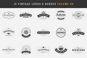 15 Retro Vintage Logotypes, Badges