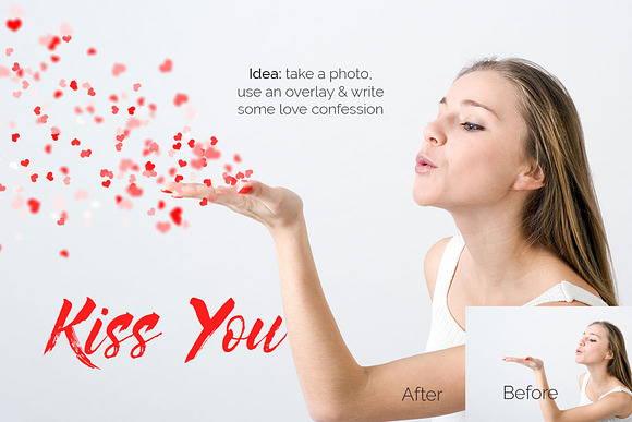 28 Blowing kisses Photoshop Overlays in Photoshop Layer Styles - product preview 1