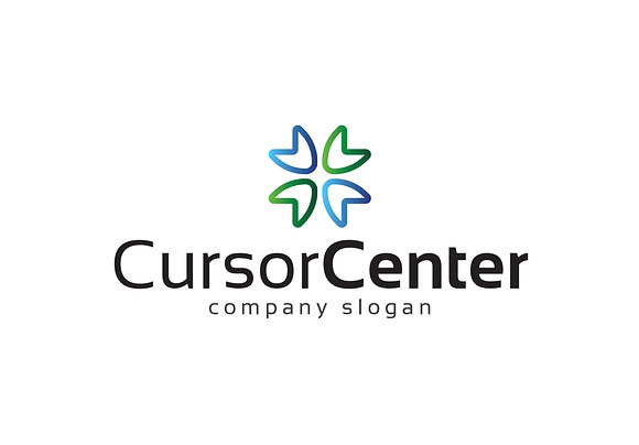 Cursor Center Logo in Logo Templates - product preview 1
