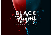Black Friday sale, banner, poster advert. Card offert promotion design