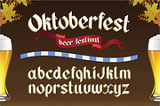 Oktoberfest. OTF gothic font.